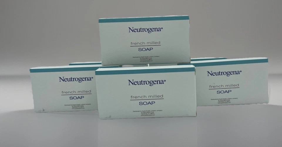 批量 6 件 全新 NEUTROGENA 法国磨砂浴 0.8 盎司 肥皂 盒装 新鲜 — 第 1/1 张图片