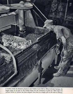 Golden Cycle Mill Gold Ore West Colordo Springs PHOTO FROM BOOK 1940s Era Rare - Picture 1 of 1