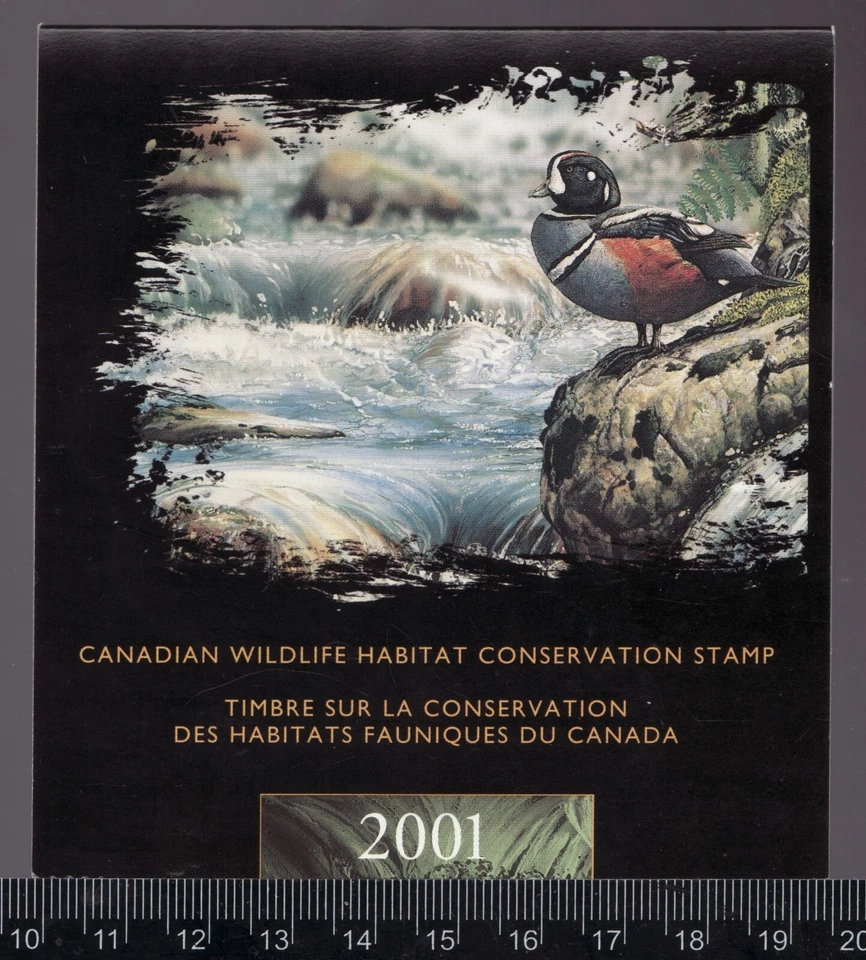2001 #FWH17 Canada Federal Wildlife Habitat Conservation stamp MNH Cv$50 - Image 1 of 1