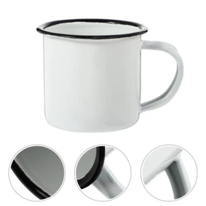 Emaille Kaffeebecher Campingbecher Emaille Kaffeetassen groß Emaille Becher - Bild 1 von 12