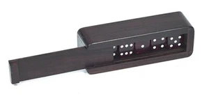 Vintage Executive Walnut Dice Case complete with five Acrylic Dice - Picture 1 of 3
