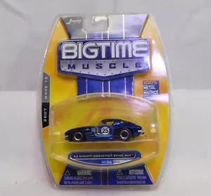 JADA BIGTIME MUSCLE 63 CHEVY CORVETTE STING RAY WAVE 12 BLAU 1/64 MASSSTAB - Bild 1 von 3