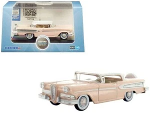1958 Edsel Citation Chalk Pink with Frost White Top 1/87 (HO) Scale Diecast Mode - Picture 1 of 1