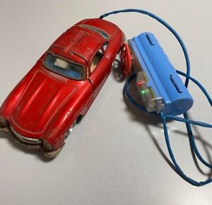 Bandai Tin Toy Car Mercedes Benz Gull Wing W/Remote Control F/S FEDEX