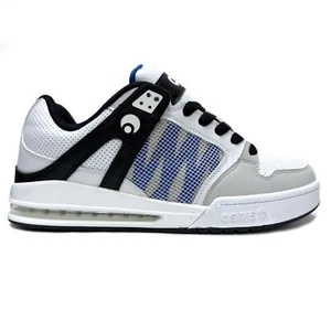 OSIRIS SHOES PIXEL WHITE BLACK BLUE TRAINERS - Picture 1 of 4