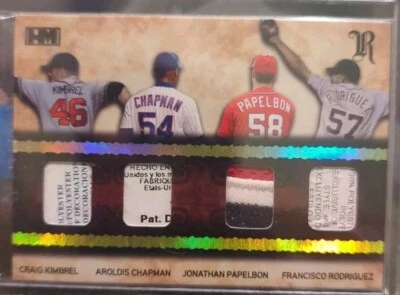 2016 Hits Memorabilia Royalty Closers parche con logotipo cuádruple juego usado etiqueta de lavandería 3/3 Foto 1 de 4