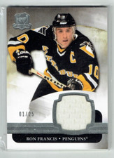 11-12 UD Upper Deck The Cup  Ron Francis  1/25  First Card  Jersey  HOF