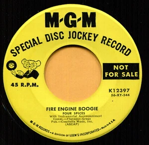 FOUR SPICES (Fire Engine Boogie / Armen's Theme) ROCK  45 RPM  RECORD - Bild 1 von 2