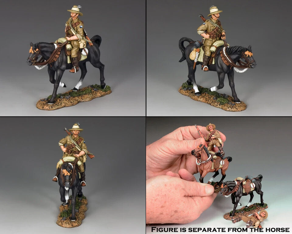 RARO 1:30 FIGURA REY Y PAÍS AUSTRALIANO CABALLO LIGERO AL063 RIFLE DERECHO ww1 Foto 1 de 1