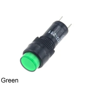 10MM GREEN 220V-240V DISTRIBUTION BOX PLASTIC INDICATOR SIGNAL LIGHT LAMP - Picture 1 of 1