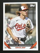 2023 Topps Throwback Thursday #32 GUNNAR HENDERSON RC Baltimore Orioles Rookie 
