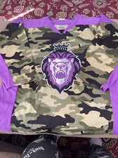 Reading Royals Hockey Camo & Purple Promo Jersey XXL 2XL ECHL (KC)