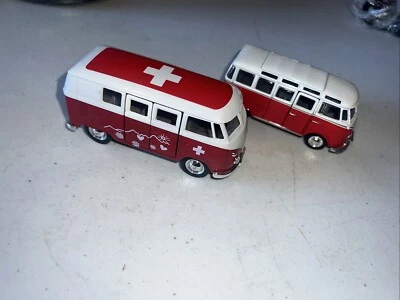 1963 Welly Swiss Red Cross Volkswagen Bus Greetings From Switzerland & Other - Image 1 of 4