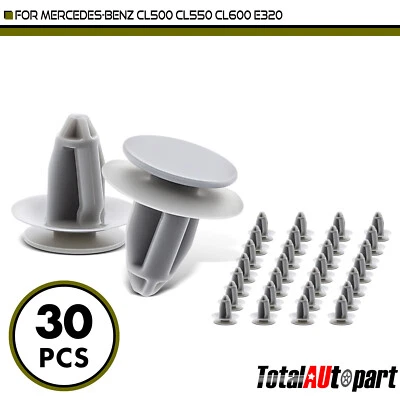 30 piezas clips de retención de cubierta de remache para tapa de maletero para Mercedes-Benz 300SE 9 mm nailon Foto 1 de 4