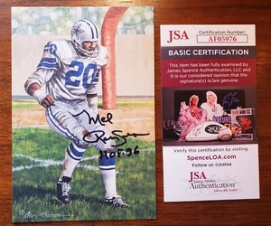 Mel Renfro Signed AUTO HOF Goal Line Art Card JSA Authenticated Dallas Cowboys - Picture 1 of 3