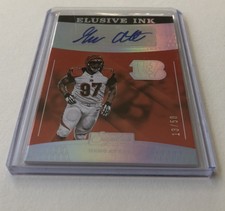 Geno Atkins 2016 Donruss Signatures 13/50 Auto “Elusive Ink” Cincinatti Bengals