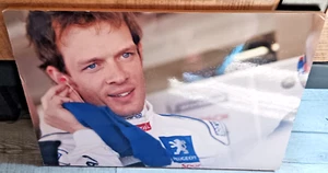 Ancienne photo Sébastien Loeb-Couleur-Grand format (44,4 cm) -Sur plaque épaisse - Imagen 1 de 5