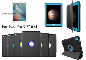 Tri-Fold Magnetic Smart Shockproof Heavy Duty Hard Case Cover for IPad pro9.7 - Picture 1 of 20