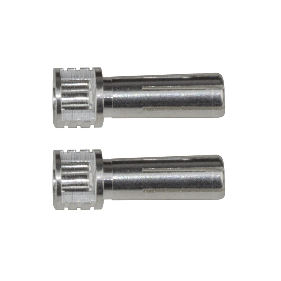 Associated 27392 Reedy Grip Bullets Connectors 5mm x 14mm Silver (2) - Image 1 of 1