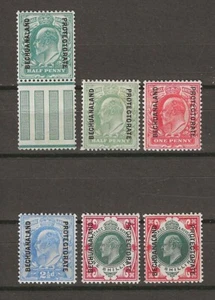 BECHUANALAND 1904/13 SG 66/71 MINT - Picture 1 of 2