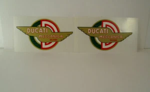 DUCATI MECCANICA ORO BIANCO COPPIA DECALS DRY - Picture 1 of 1