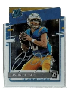Justin Herbert Auto 2020 CHARGERS Optic Football 2020 RC - Picture 1 of 2