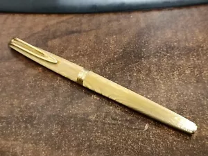 WATERMAN C/F MOIRÉ PATRÓN ARCO FUENTE CHAPADA EN ORO 18K NUEVA EN CAJA - Imagen 1 de 7