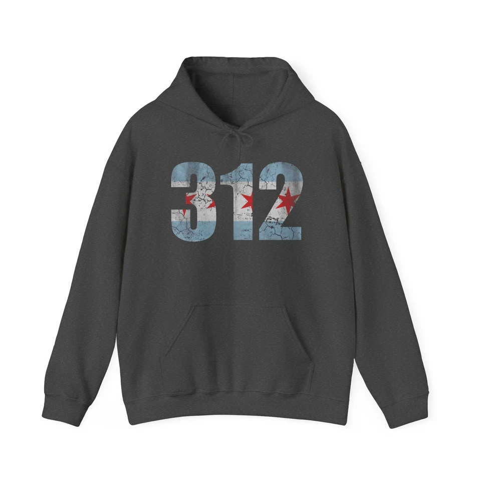 Chicago 312 Hoodie, Cozy Sweatshirt for City Lovers, Gift for Friends - Image 1 of 1