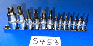 CORNWELL TOOLS 13 PIECE MULTI DRIVE TORX BIT SOCKET DRIVER SET T8 TO T60 - Picture 1 of 15