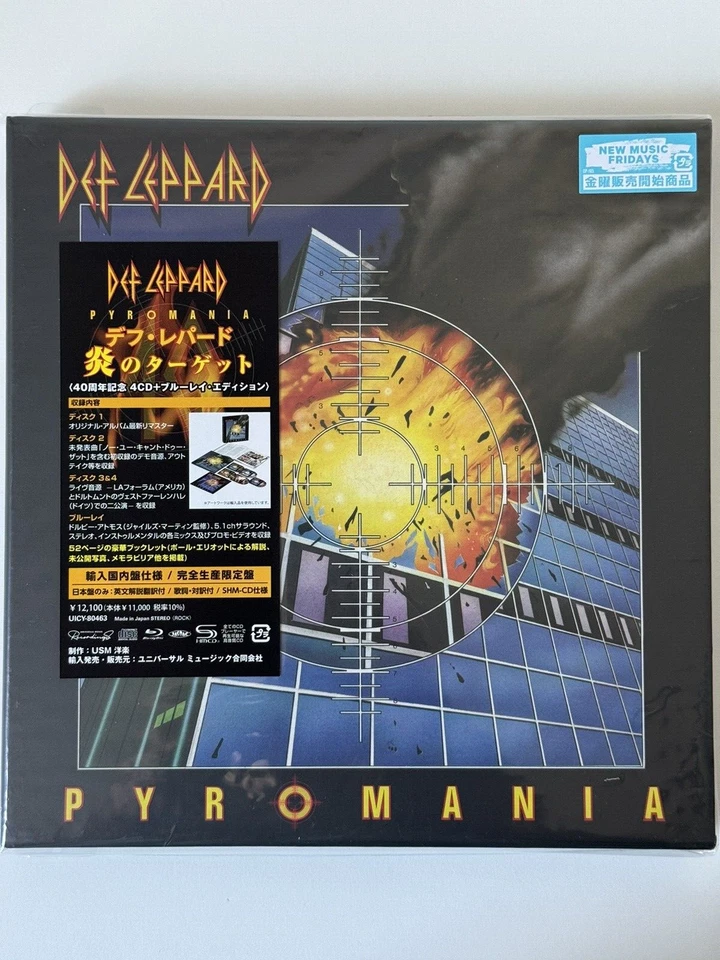 DEF LEPPARD PYROMANIA 40TH ANNIVERSARY JAPAN 4 SHM-CD+BLU RAY LTD BOX BRAND NEW - Bild 1 von 4