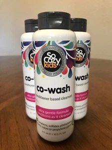 LOT OF (3) SoCozy Kids Conditioner Based Cleanser Co-Wash 10.5 Fl Oz. Natural - Picture 1 of 3