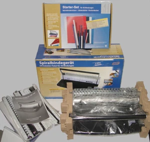 Spiralbindegerät QUIGG CM700 incl. 40 Bindungen + Starter-Set für 40 Bindungen - Bild 1 von 12