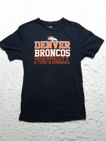 Denver Broncos Super Bowl Pajama Shirt Womens S Small Graphic Print Spell Out Cover
