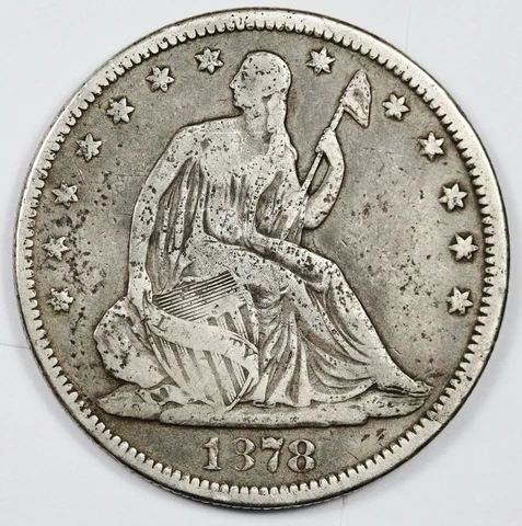 1878 Seated Liberty Half.   VG.  160582 Cover