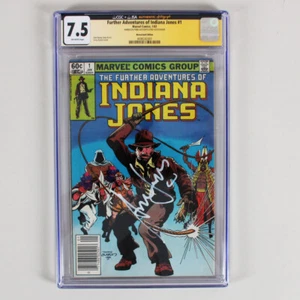 Further Adventures of Indiana Jones #1 Ausgabe CGC 7.5 signiert Harrison Ford - Bild 1 von 3