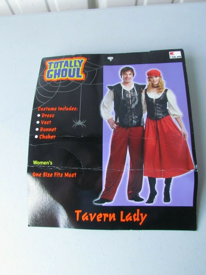 DISFRAZ HALLOWEEN MUJER ADULTO TABERNA DAMA TOTALMENTE GHOUL TALLA ÚNICA PARA LA MAYORÍA Foto 1 de 1
