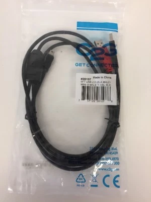 G2G 6FT USB 2.0 TWO A MALE TO ONE MINI-B MALE Y-CABLE 28107 - Image 1 of 4
