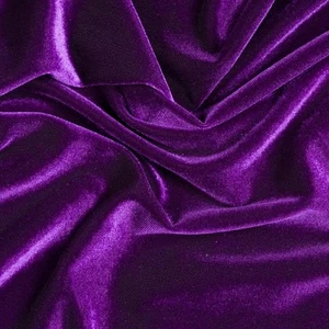 SAMT SPANDEX STRETCH LILA 60" FORMELLE KLEIDUNG FESTZUG TANZ VERKAUFT BTY - Bild 1 von 1