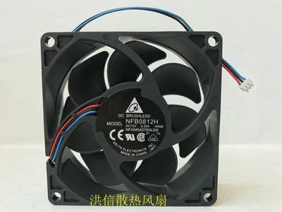 1 Pc.   Fan NFB0812H -AR00 DC12V 0.20 8025 8CM projector fan 3 Pin - Image 1 of 4