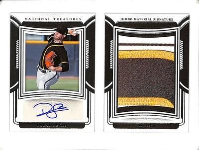 2023 National Treasures Dylan Lesko Jumbo Material Patch Auto Booklet #07/99 - Image 1 of 2