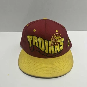 USC Trojans Cardinal Gold Helmet Logo Snapback Hat Cap - Bild 1 von 1