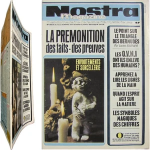Nostra n°262 1977 Magazine actualité mystérieuse Sorcellerie chiromancie Ovni - Imagen 1 de 11