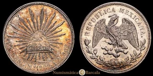 República de México. 1 Peso. (27,08 g.). México. 1908. A·M. KM-4092. Plata ( - Bild 1 von 3