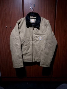 Chaqueta Carhartt WIP Detroit rediseñada en beige talla mediana para hombre - Imagen 1 de 5