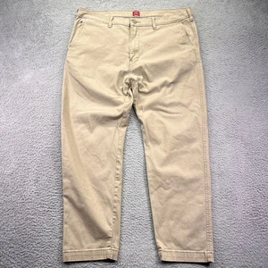 Levis XX Chino Pants Mens 38x30 Beige Khaki Standard Taper Casual Stretch - Picture 1 of 16