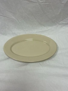 Vintage McNicol Roloc China Restaurant Ware Oval Plate Platter 11.75” Tan Beige - Picture 1 of 5