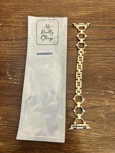 My Pretty Strap Cinturino Apple Watch Bracciale Catena Oro 42/44/45/46/49mm Nuovo Nuovo con etichette - Foto 1 di 3