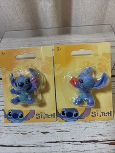 Disney Stitch Collectable Mini Figures Set Of 2 NEW - Picture 1 of 7