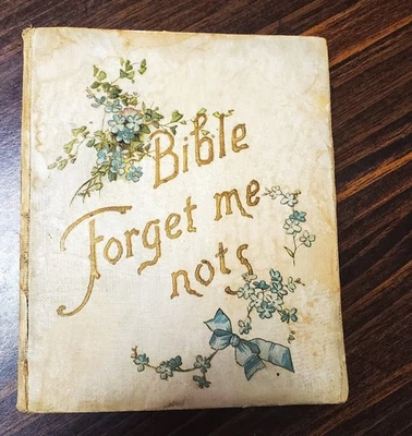 Antique Bible Forget Me Nots, DeWolfe Fiske & Co Boston 1898 - Image 1 of 4