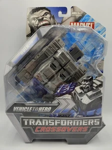 Marvel Transformers Crossovers Vehicle To Hero Gray Hulk Hasbro Free Shipping  - Picture 1 of 8